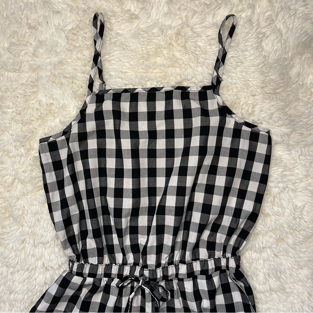 Cisono Black & White Gingham Romper - Picture 2 of 13